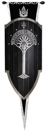 LOTR Second Age Gondorian Shield & Banner, Limited Edition UC1454